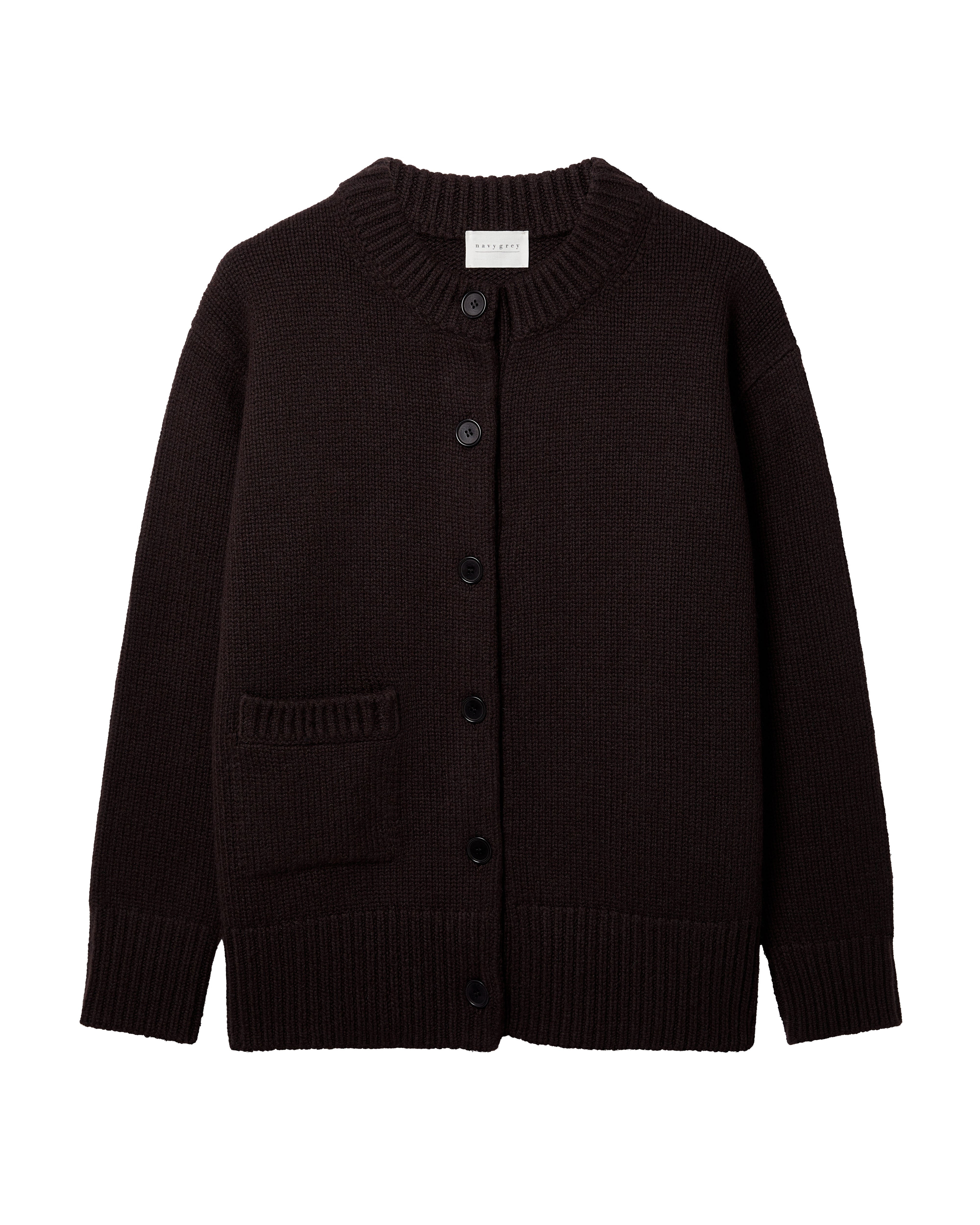 The Oversize Cardigan - Carob