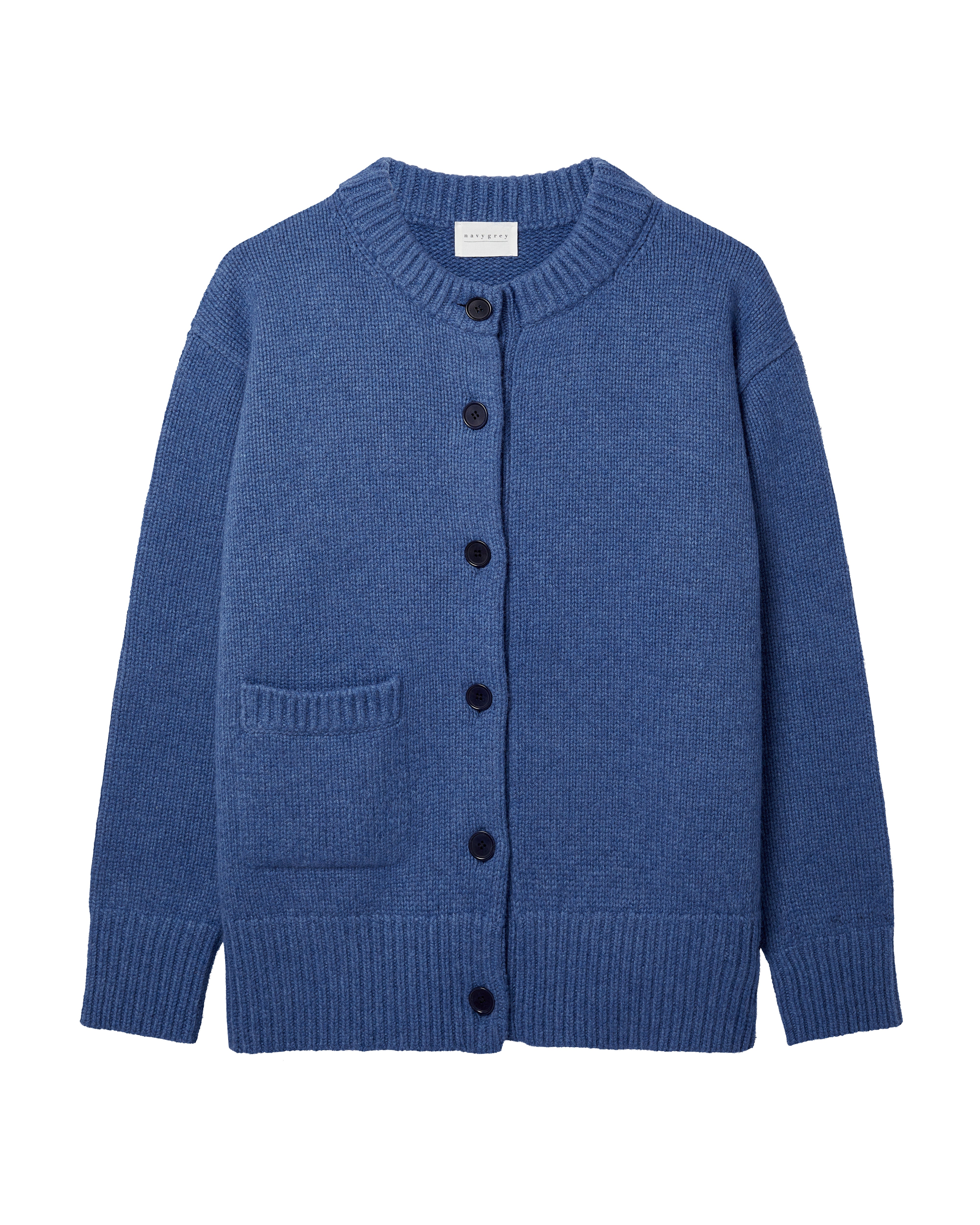 The Oversize Cardigan - Nordic Blue