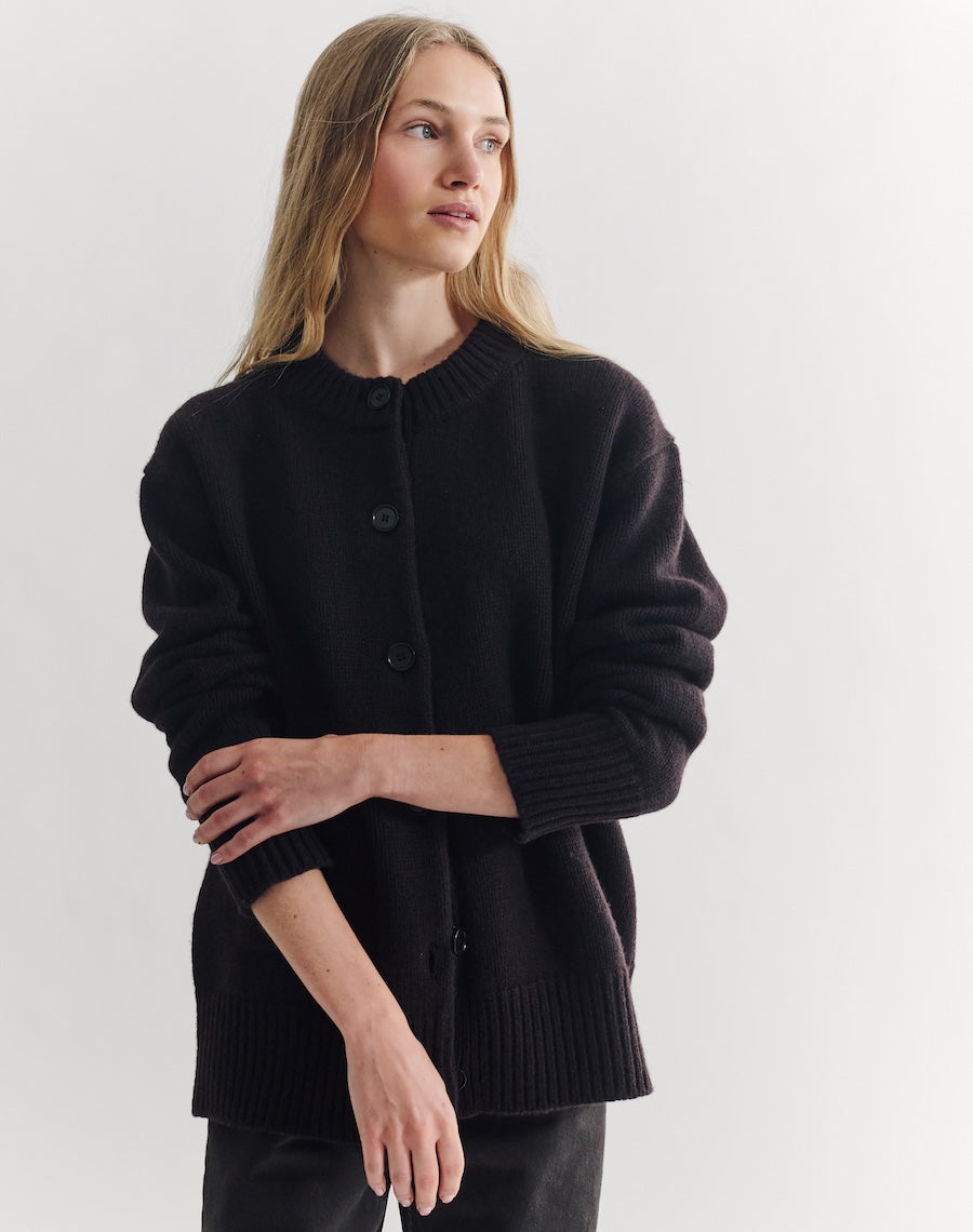 The Oversize Cardigan - Carob