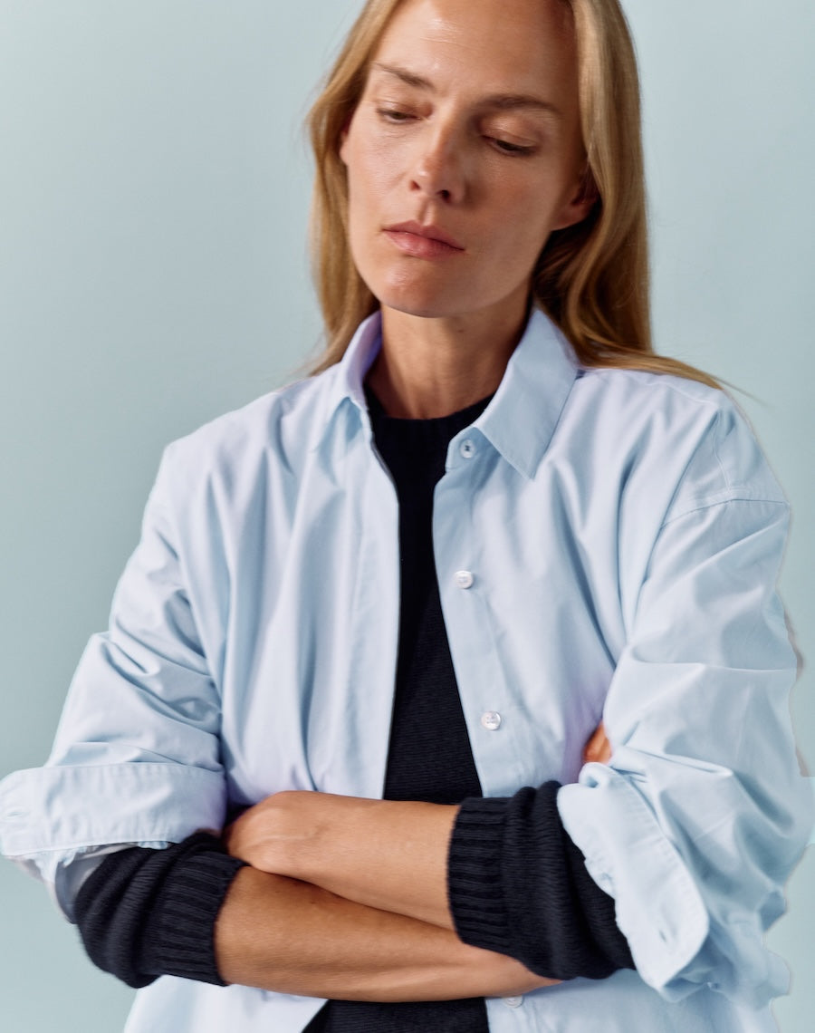 The Oversize Shirt - Salt Blue