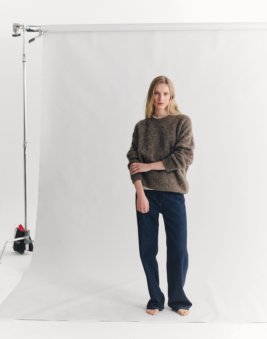 The Brushed Shetland - Umber