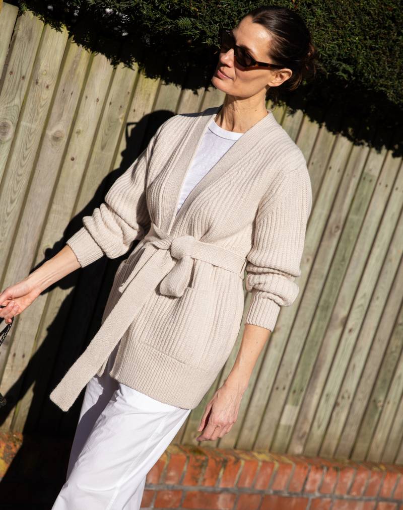 The Heirloom Cardigan Wrap - Lait, Renewed + Restored
