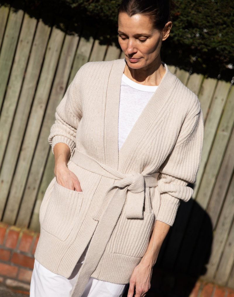 The Heirloom Cardigan Wrap - Lait, Renewed + Restored