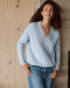 The SLOUCHY HEIRLOOM V - Organic Cotton & Wool blend