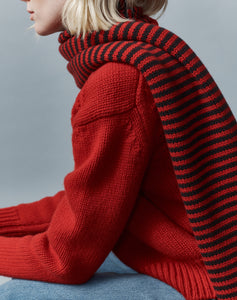 The Winter Weekend SCARF - Carob & Carmine