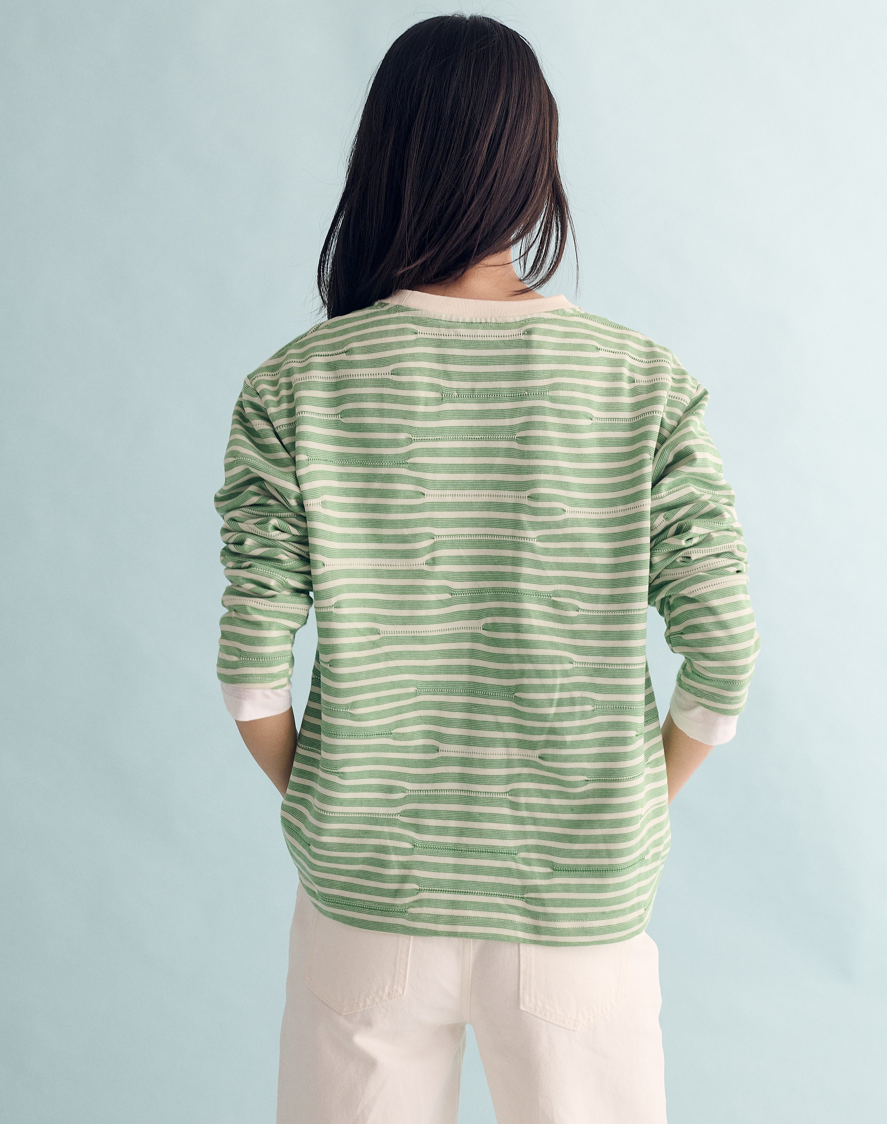 The BRITISH JERSEY 01 - Ecru + Sage