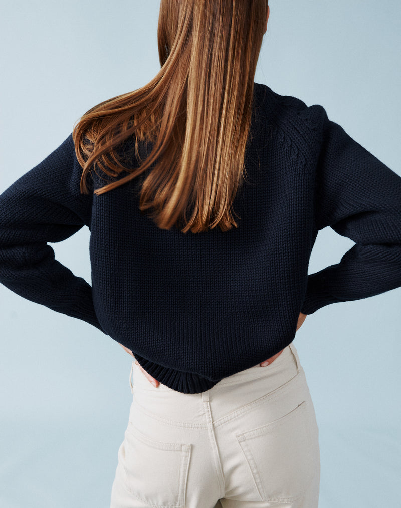Navy Cotton Jumper