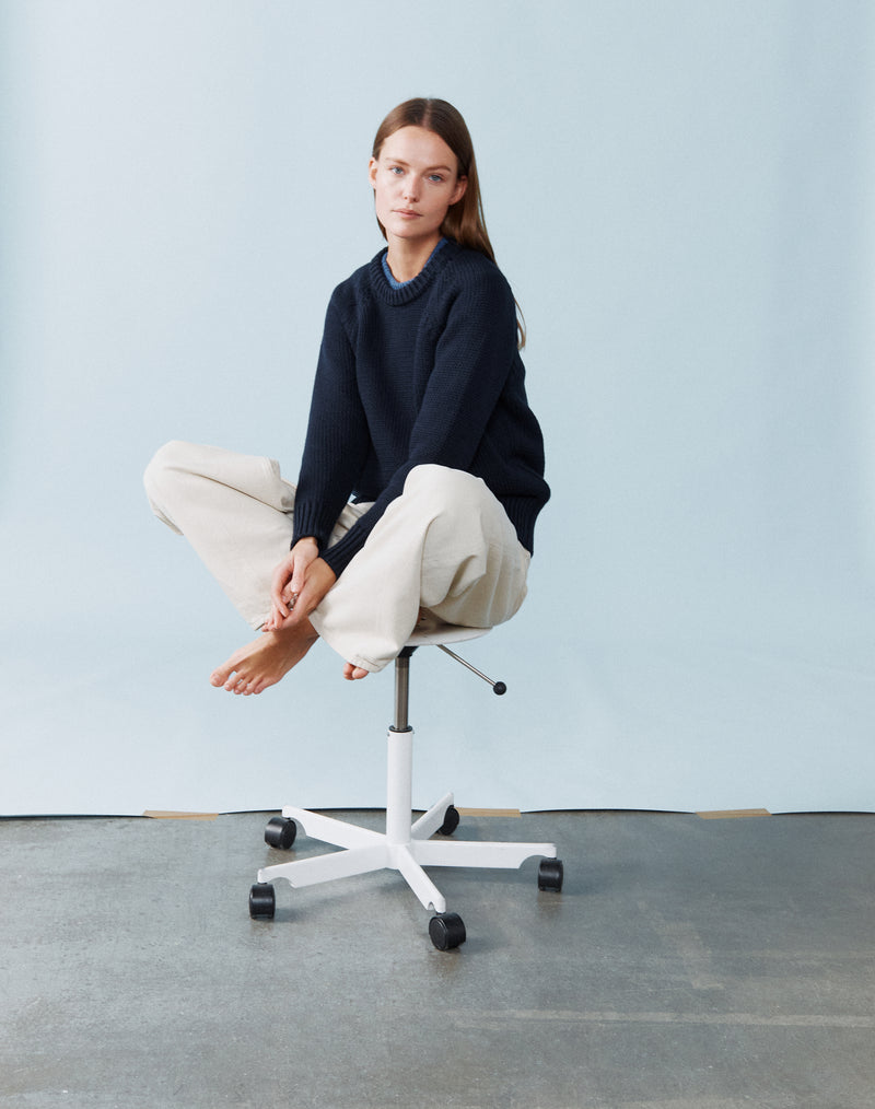 Navy Cotton Jumper