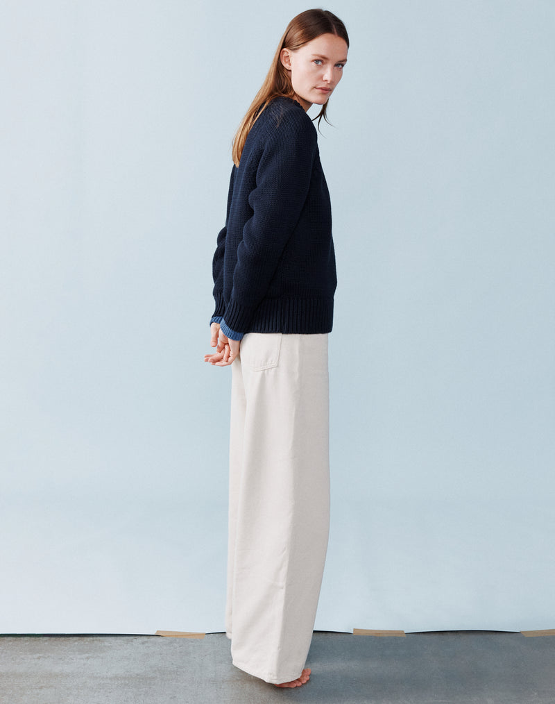 Navy Cotton Jumper