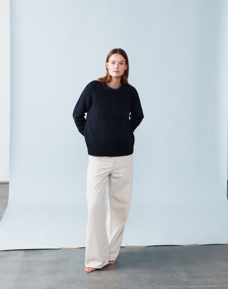 Navy Cotton Jumper 