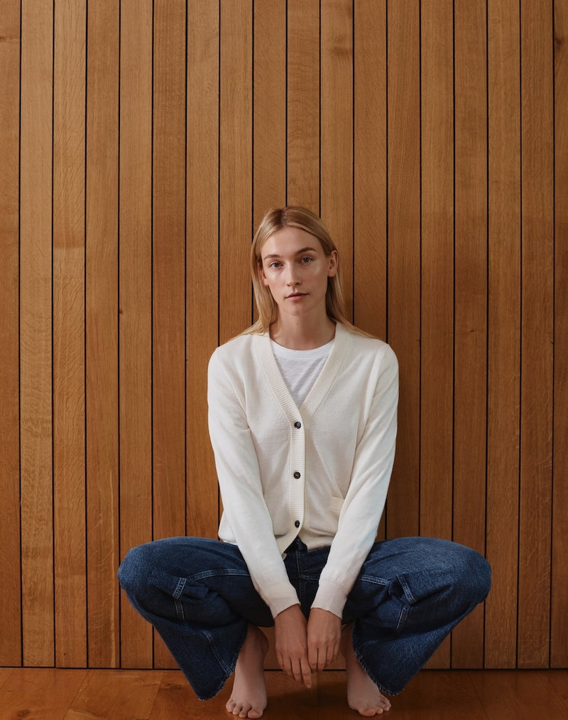 The Summer Cardigan - Ecru, Renewed + Restored