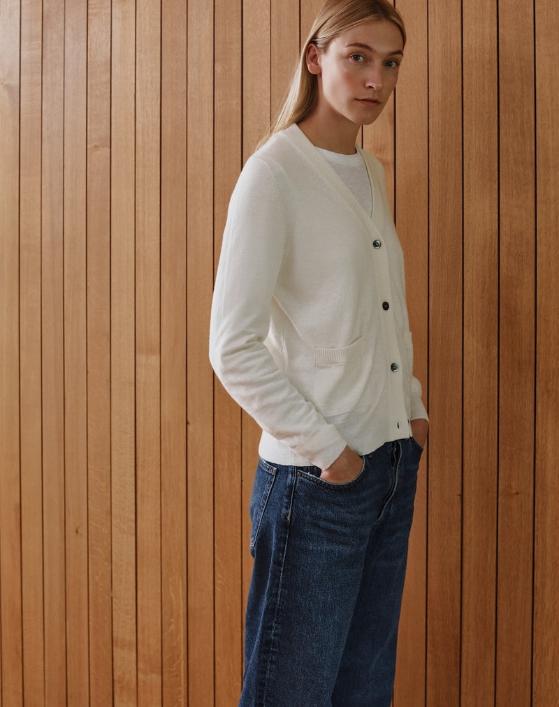 The Summer Cardigan - Ecru, Renewed + Restored