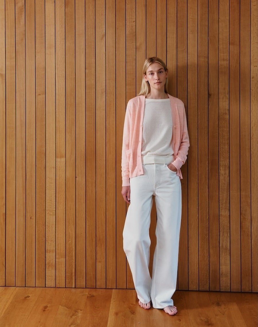 The Summer Cardigan - Peach Sand