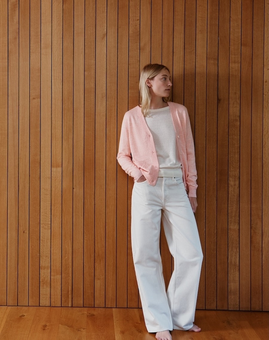 The Summer Cardigan - Peach Sand