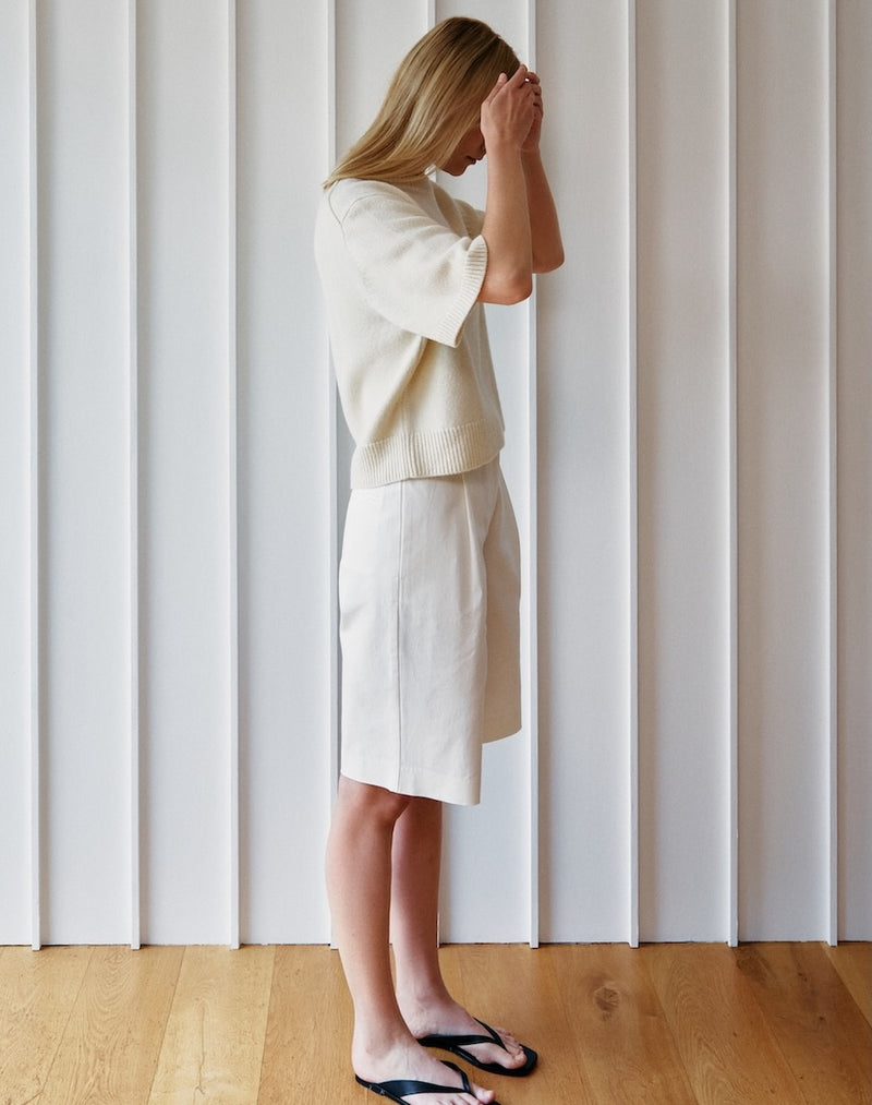 The Easy Tee - Undyed Ecru, Renewed + Restored