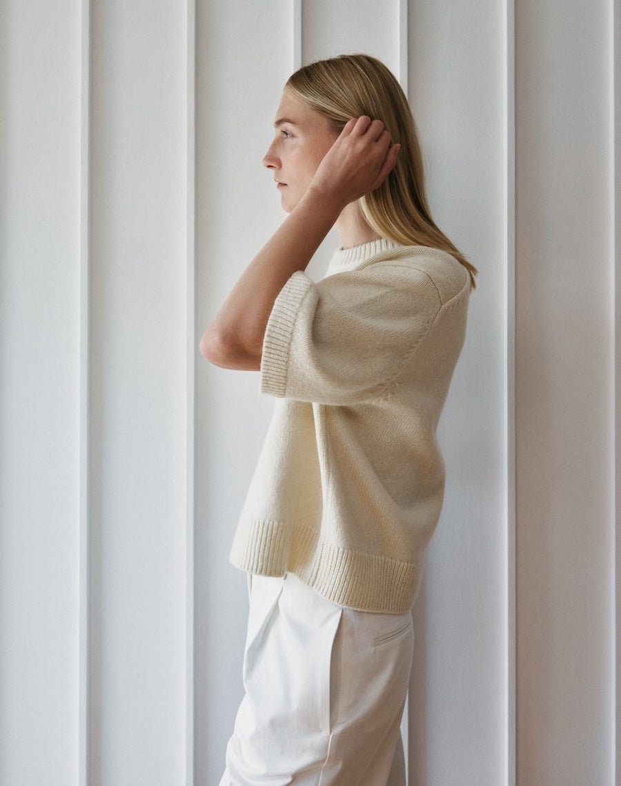 The Easy Tee - Undyed Ecru