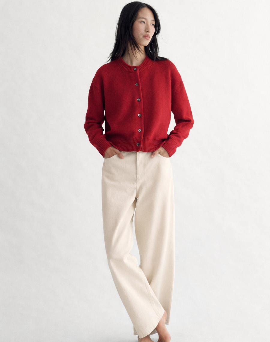 The Easy Cardigan - Carmine