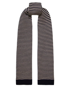 The Winter Weekend SCARF - Navy & Lait