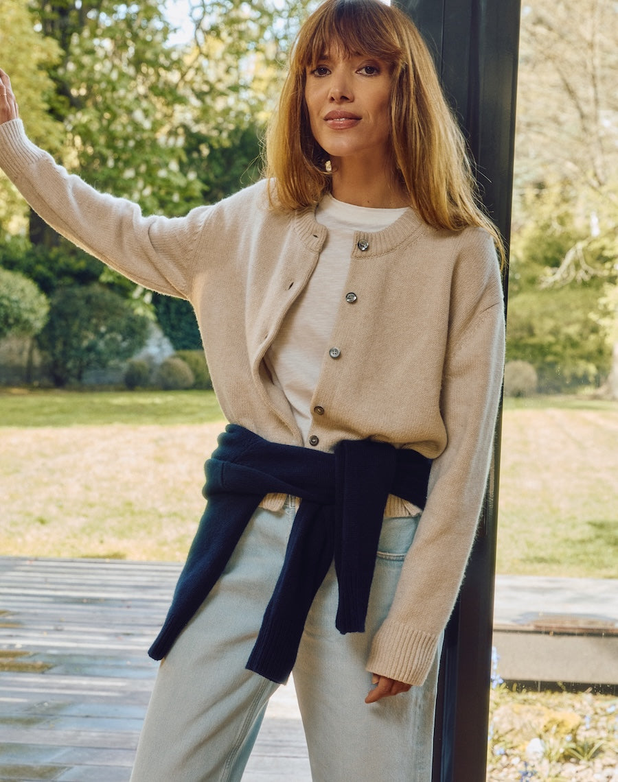 The Easy Cardigan - Lait