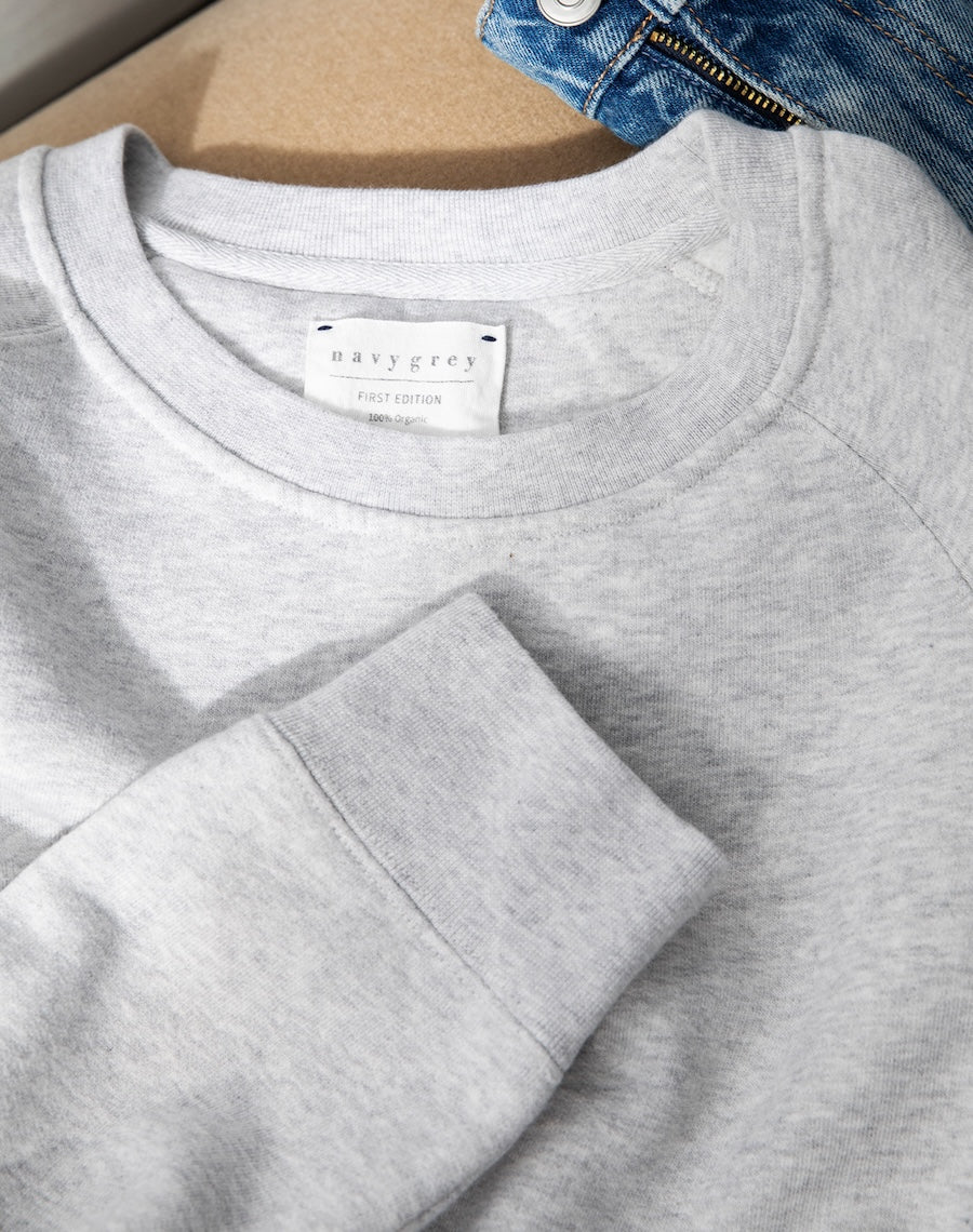 The Brushed / Vintage-fit Sweat - Ice Grey