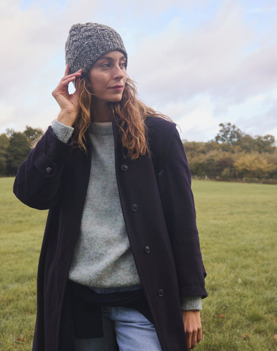 The Border Cable Hat - Moss Twist