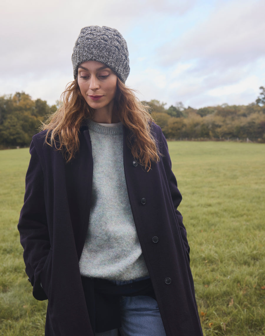 The Border Cable Hat - Moss Twist