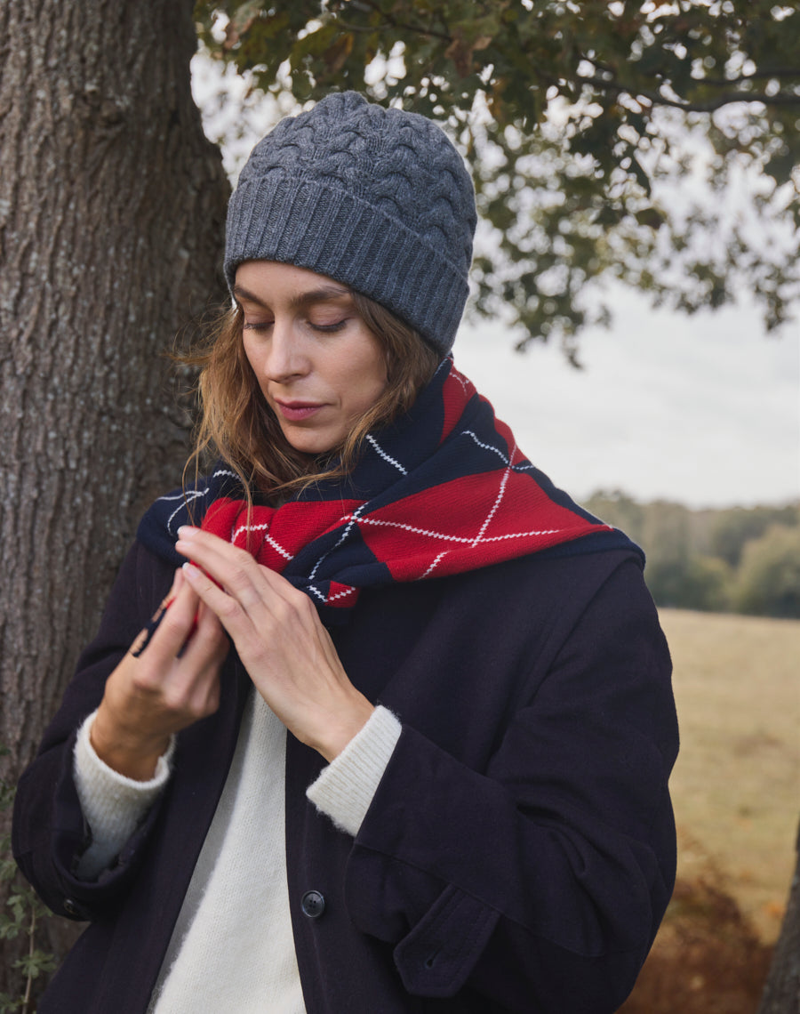 The Border Cable Hat - Fossil