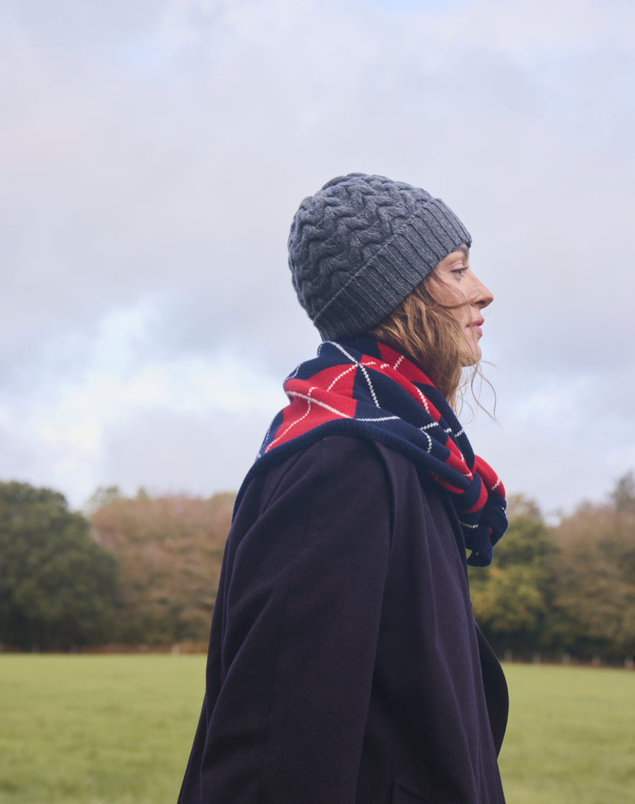 The Border Cable Hat - Fossil