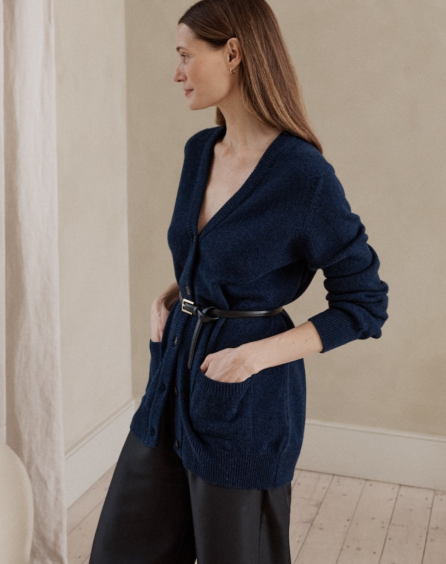 The Cardigan / 2.0 - Navy Marl / Archive Sale