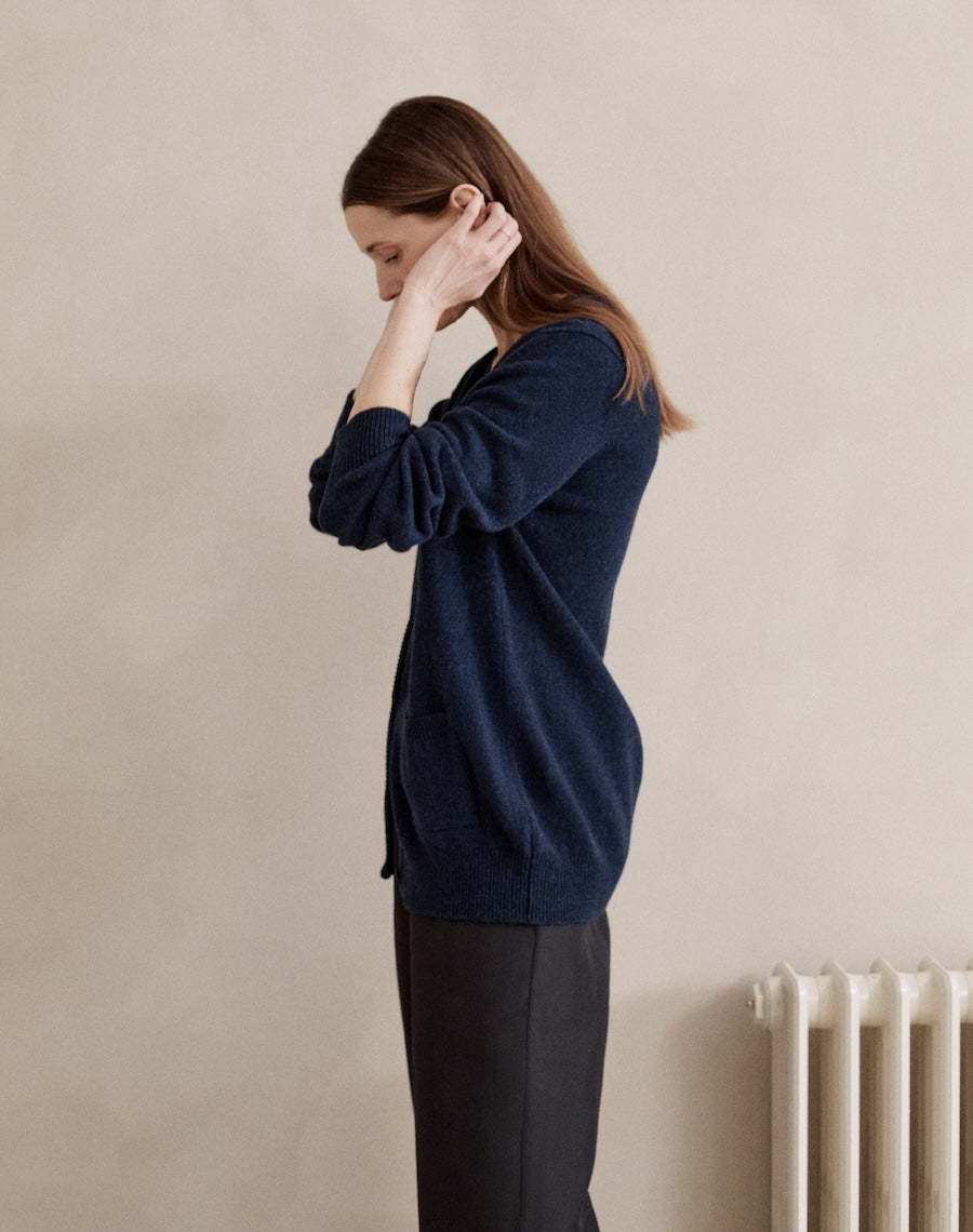 The Cardigan / 2.0 - Navy Marl / Archive Sale
