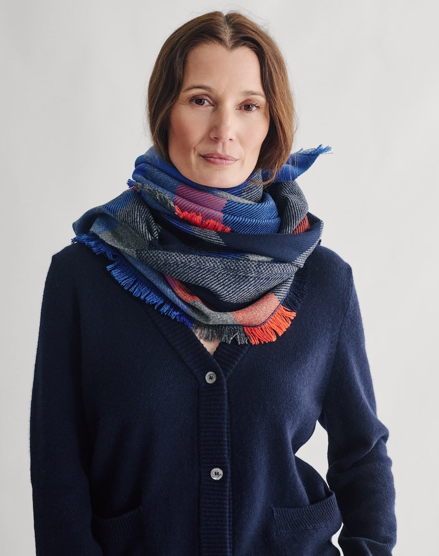 The Clauran Tartan Scarf - Linnhe Blue