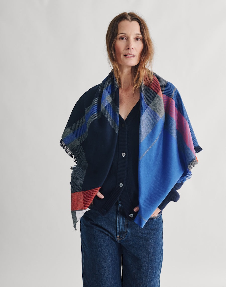 The Clauran Tartan Scarf - Linnhe Blue