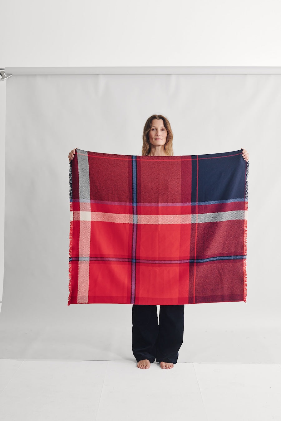 The Clauran Tartan Scarf - Cairngorms Red