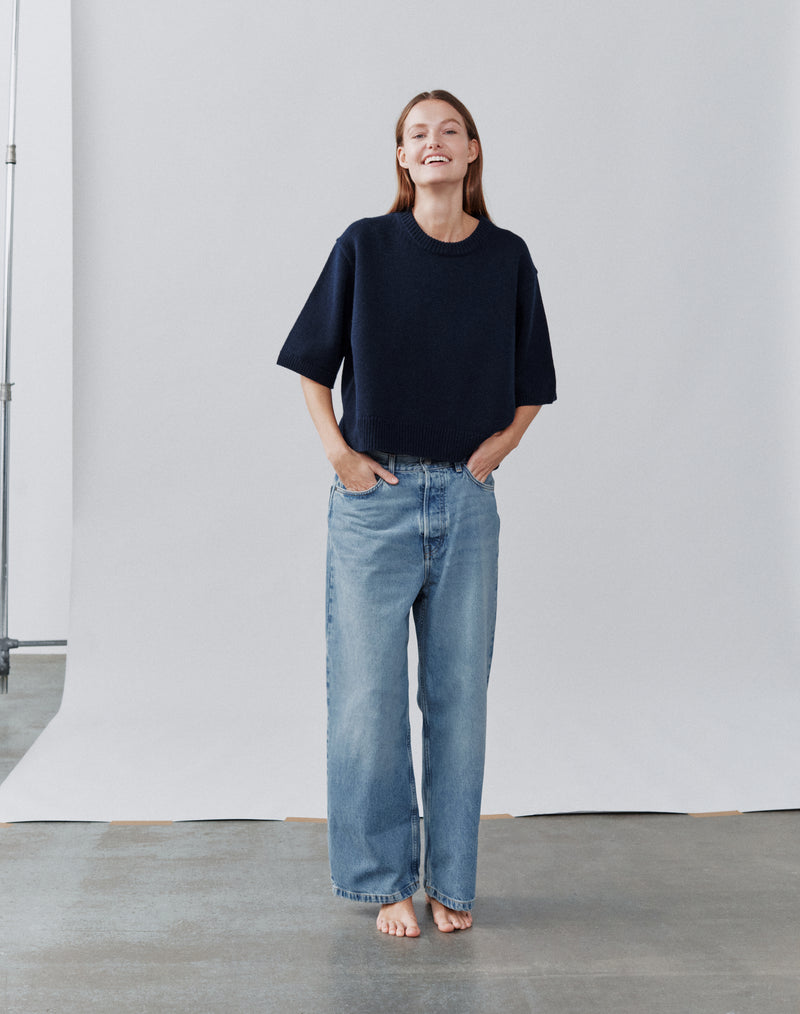 The Easy Tee - Navy, Renewed + Restored
