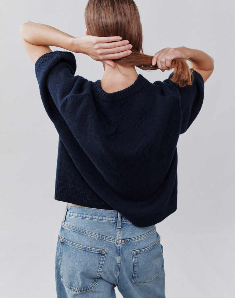 The Easy Tee - Navy, Renewed + Restored