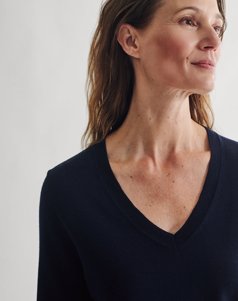 The Fine V - Navy, Renewed + Restored