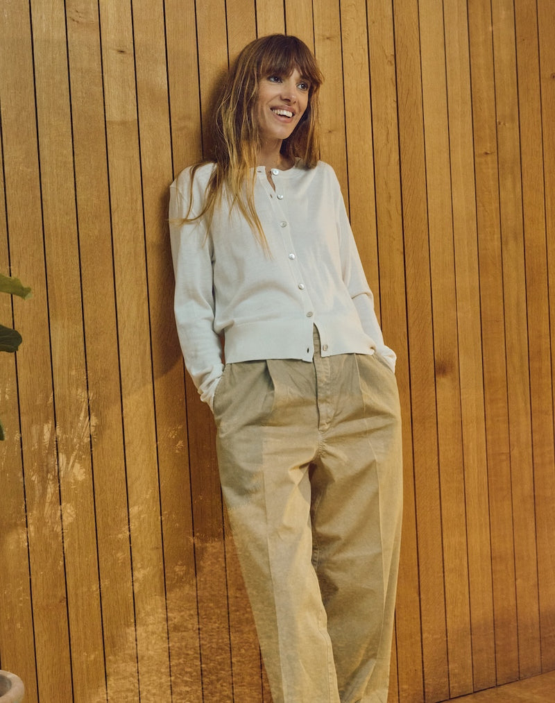 The Fine Cardigan - Ecru, Renewed + Restored