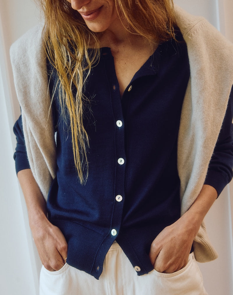 The Fine Cardigan - Navy