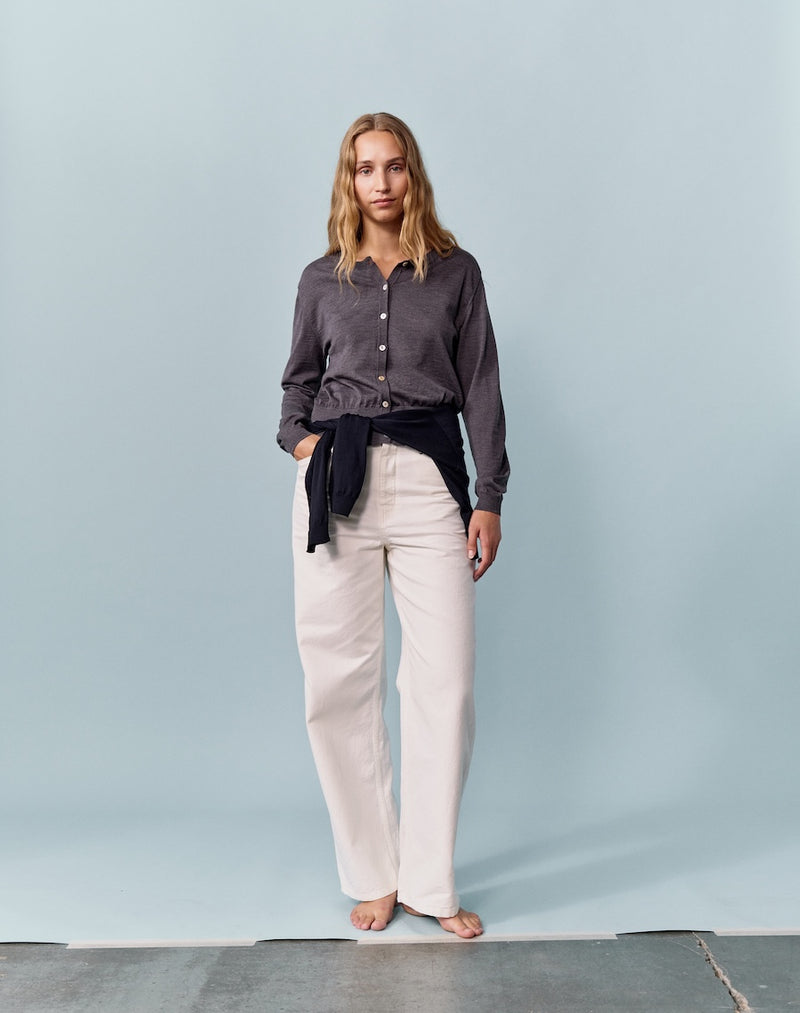 The Fine Cardigan - Graphite