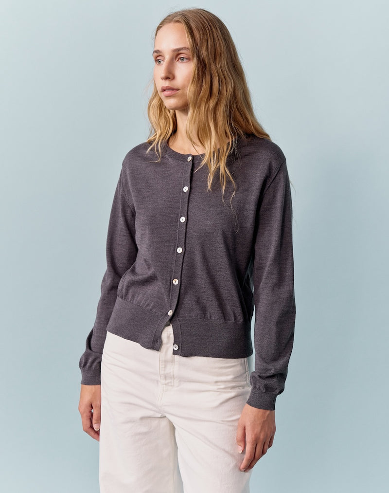 The Fine Cardigan - Graphite