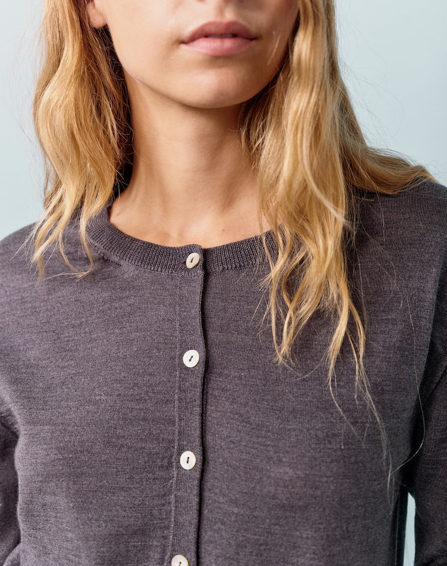 The Fine Cardigan - Graphite