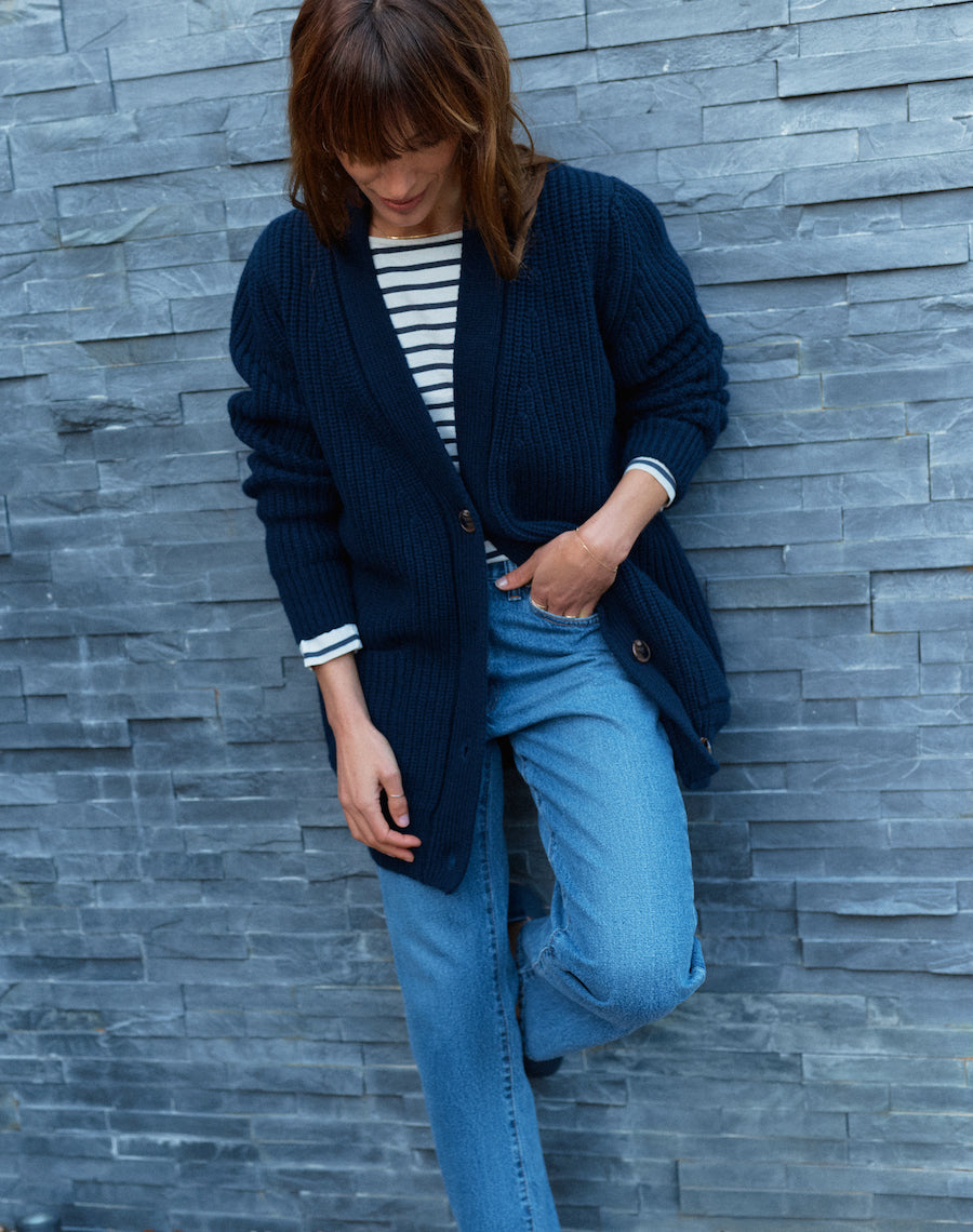 The Heirloom Cardigan - Navy