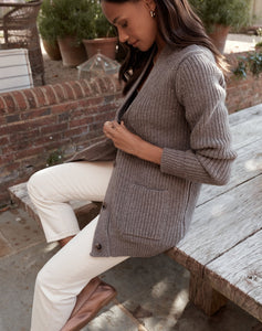 The HEIRLOOM CARDIGAN - Noisette x Repaired, Renewed