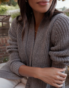 The HEIRLOOM CARDIGAN - Noisette x Repaired, Renewed