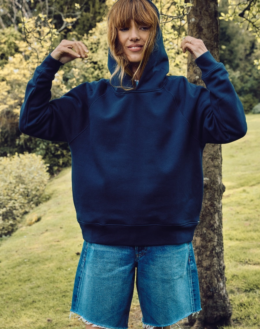The Brushback / Hooded Sweatshirt - Navy