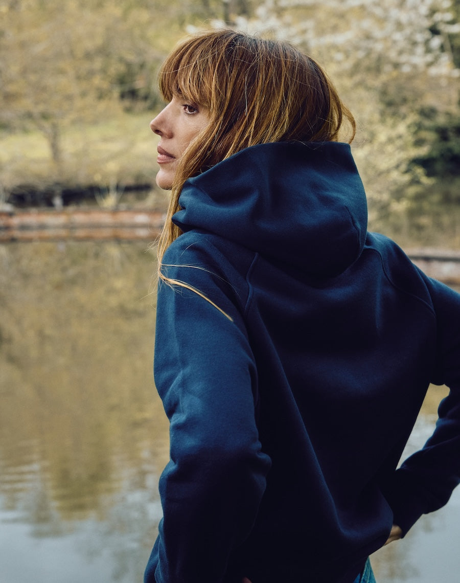 The Brushback / Hooded Sweatshirt - Navy