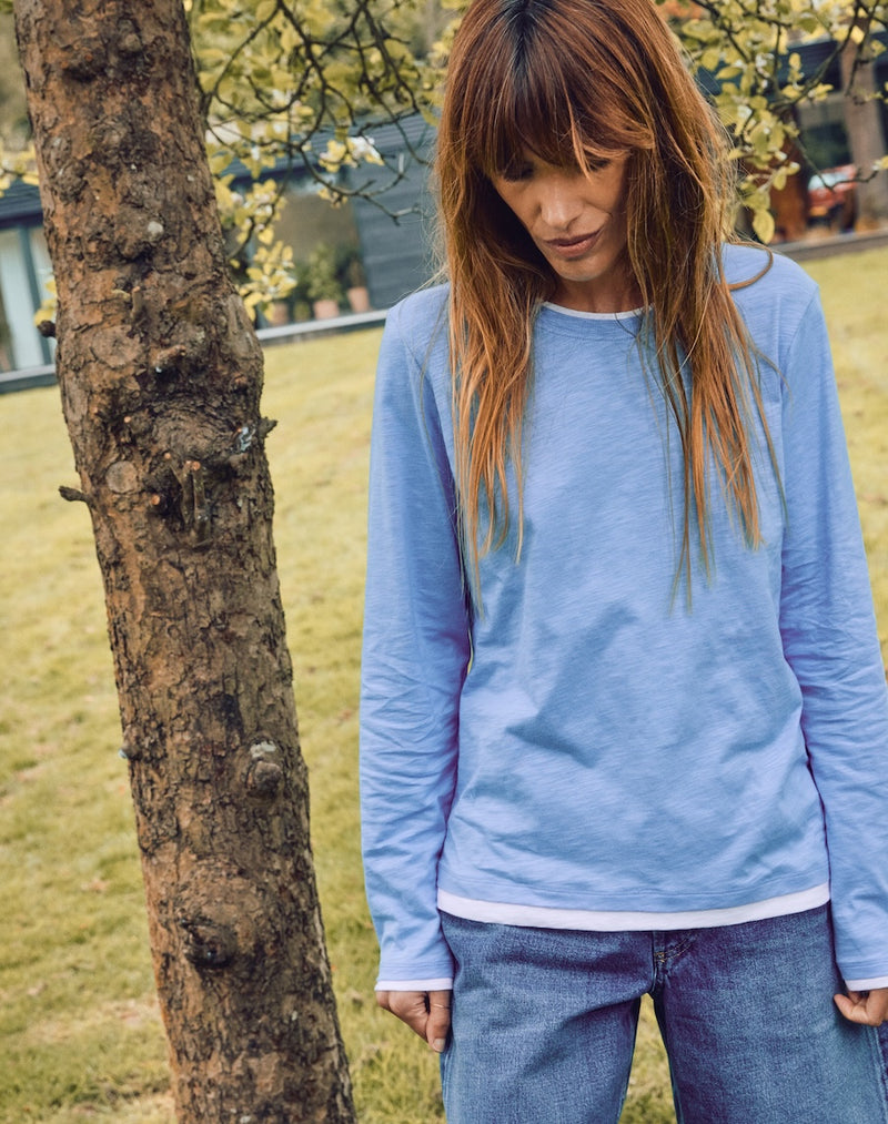 The Layered Tee / Long Sleeve - Blue