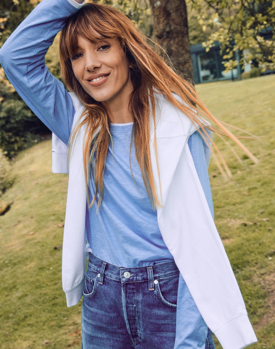 The LAYERED Tee / Long - Blue