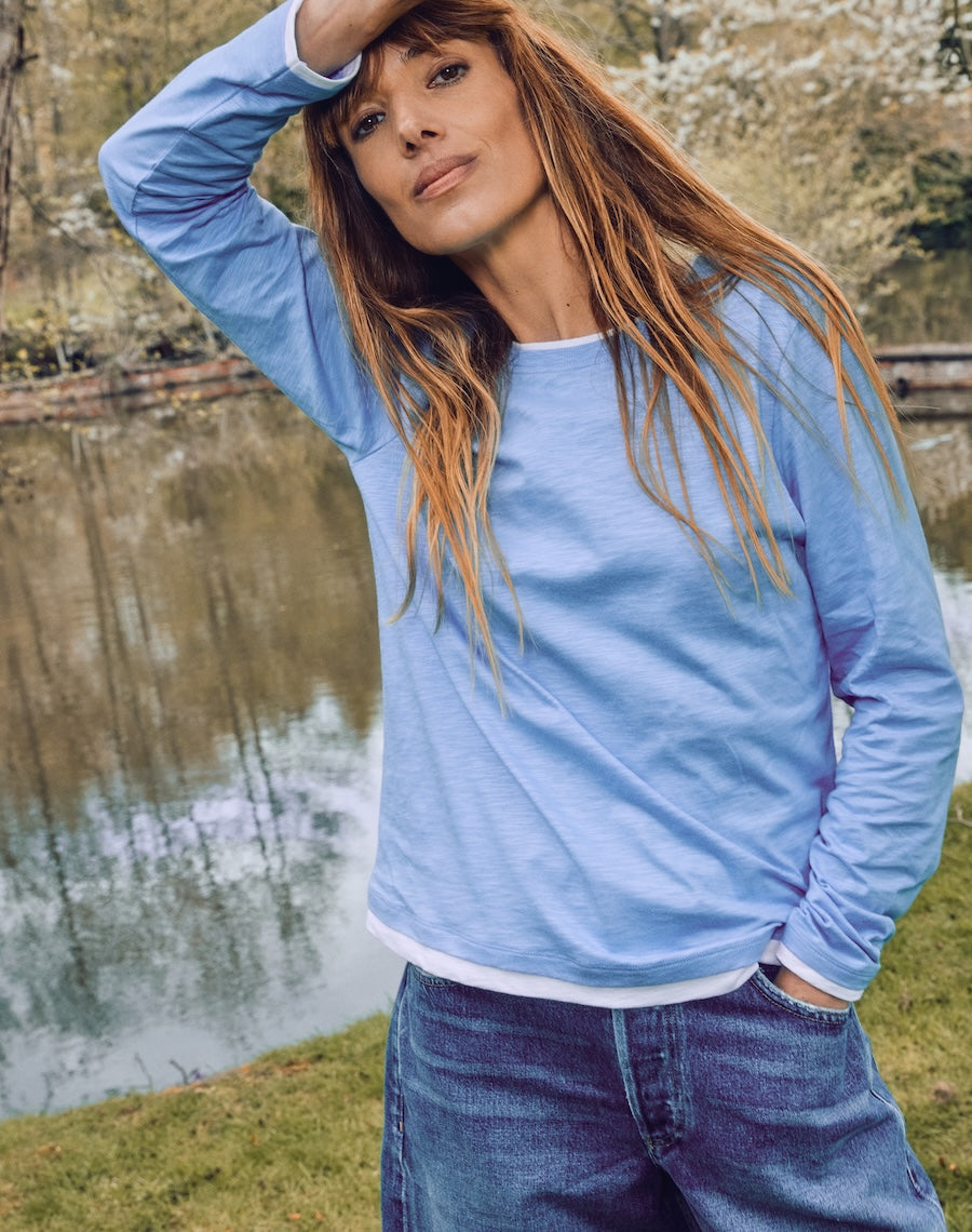 The LAYERED Tee / Long - Blue