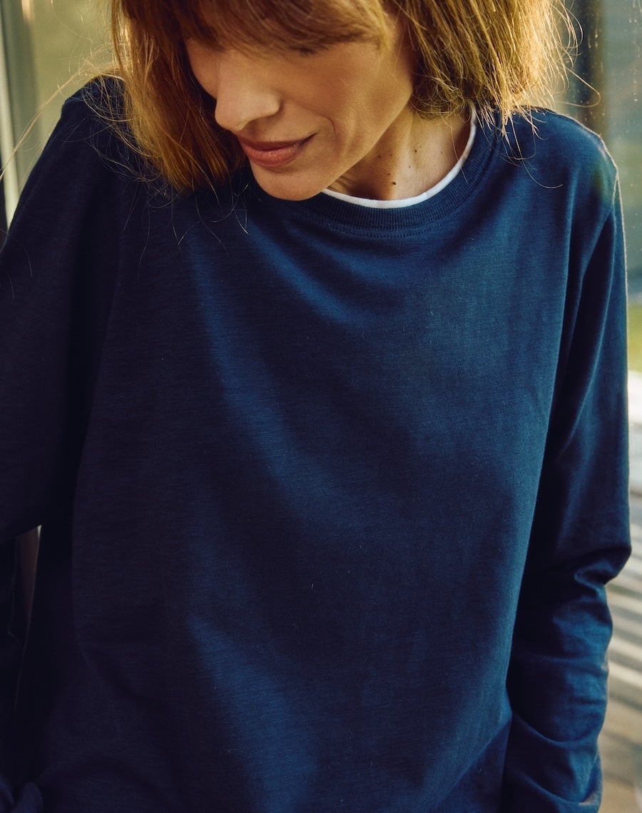 The LAYERED Tee / Long - Navy